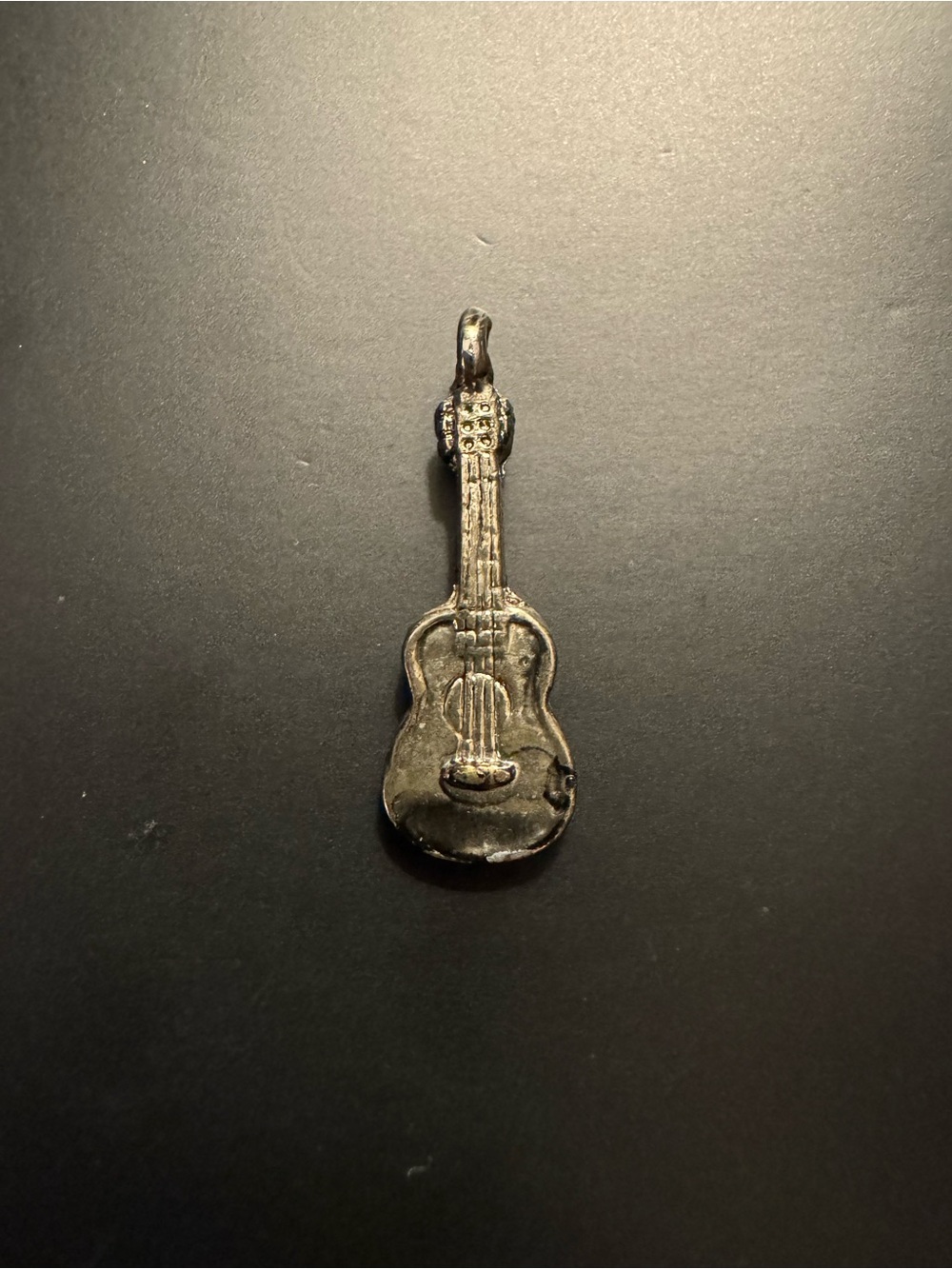 Vintage Jonette Jewelry (JJ) Guitar Charm Pendant